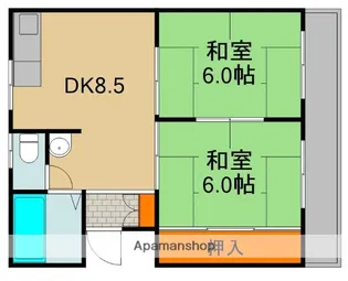 クレール東江端【1階】の間取り