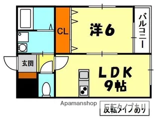 大阪府枚方市香里ケ丘10丁目【アパート】の間取り