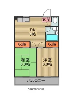 永本マンション【4階】の間取り