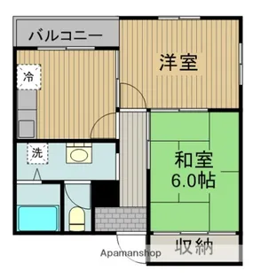 ハイツ三和【3階】の間取り