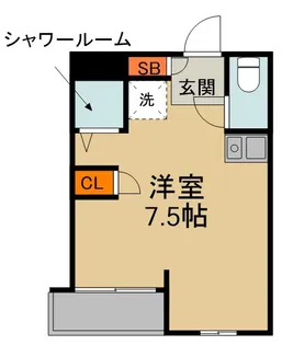 フリーディオ城垣【3階】の間取り