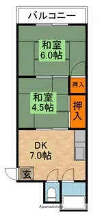 アネックス門真【2階】の間取り