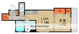 ラモーナ橋波西之町【3階】の間取り