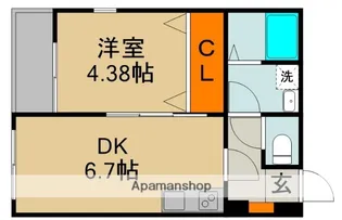 アーリーズ大宮通【1階】の間取り