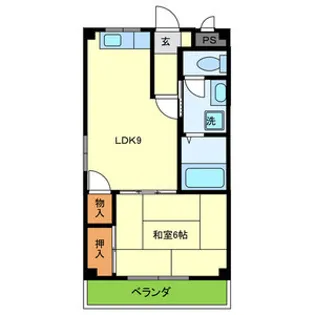 ルミエールハイツ守口【2階】の間取り