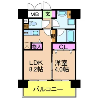 ベロフィオーレ宮之阪【1階】の間取り