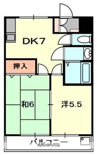北野ハイツ【2階】の間取り