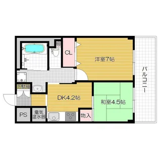 サンリスタ守口【308号室号室】の間取り