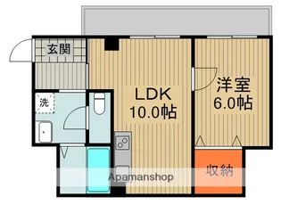 第一オカビル【4階】の間取り