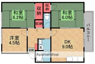 サンビレッジ枚方 C棟【1階】の間取り
