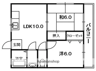 ハーモニーヒルズ桜丘【3階】の間取り