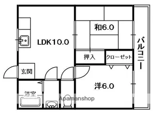 ハーモニーヒルズ桜丘【3階】の間取り