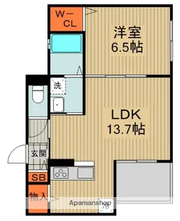 クレシア【1階】の間取り