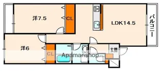 VIVIAN COURT【1階】の間取り