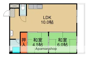 北町ニューハイツⅠ【2階】の間取り