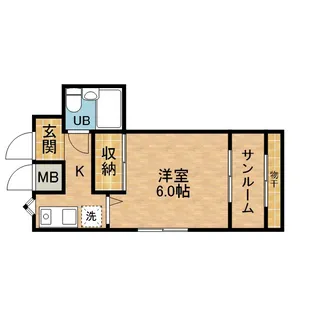みなみマンション【4階】の間取り
