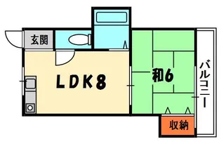ジュネスシャトー【5階】の間取り