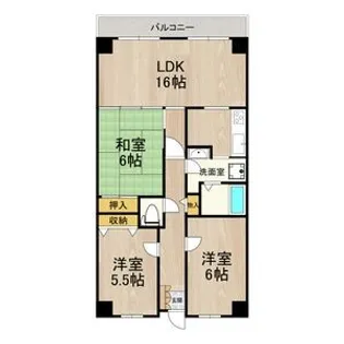 PHOENIX COURT 交野II【1階】の間取り