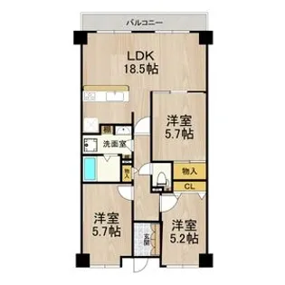 PHOENIX COURT 交野II【3階】の間取り