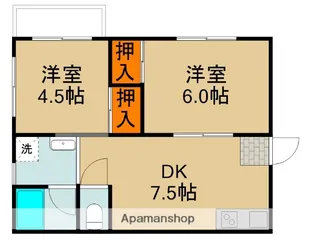幸福町マンション【3階】の間取り