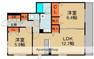 シャーメゾングレイス【3階】の間取り