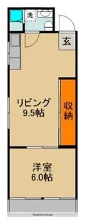 三幸マンション【2階】の間取り