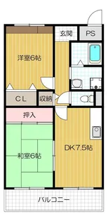 サンロイヤル【203号室号室】の間取り