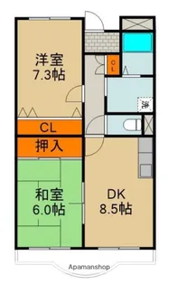 GOTTS門真南【1階】の間取り