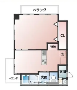 ラムール守口【6階】の間取り