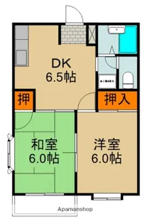 エルディム中田【2階】の間取り