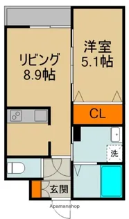 フリーディオ門真Ⅳ【1階】の間取り
