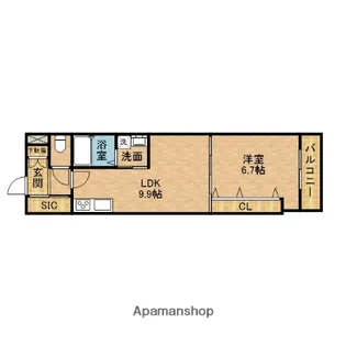 ヤマノテプラッツ【1階】の間取り