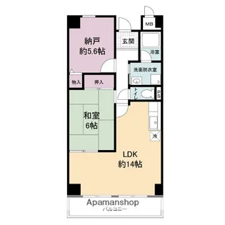 フレアコートコスモ【2階】の間取り