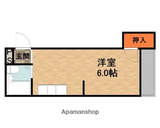 八雲東グリーンハイツ【4階】の間取り