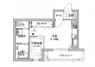 ルーチェ イワフネ【3階】の間取り