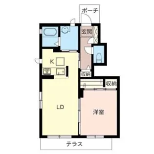 ラフィーネⅠ・Ⅱ・Ⅲ番館【1階】の間取り