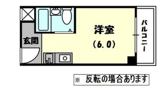ヴィラ守口【6階】の間取り