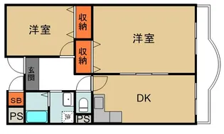 ピュアネスDOI【3-H号室】の間取り
