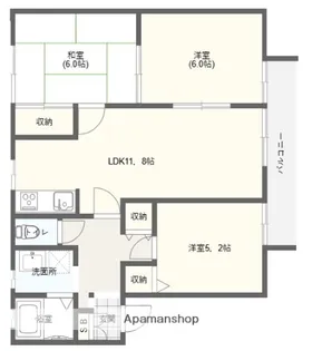 DIAS東寝屋川【2階】の間取り