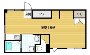 サンクトゥス【101号室号室】の間取り