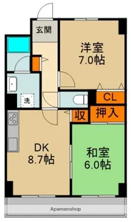 コスモガーデン【5階】の間取り