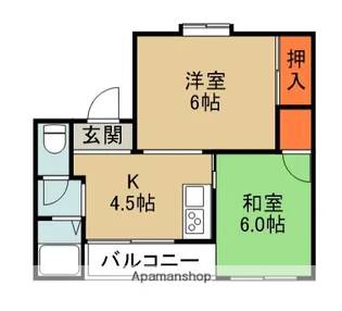 キャロットハウス【3階】の間取り