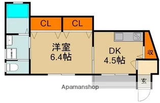 石原町アパート【1階】の間取り