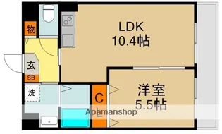 サンサーラ日光【3階】の間取り