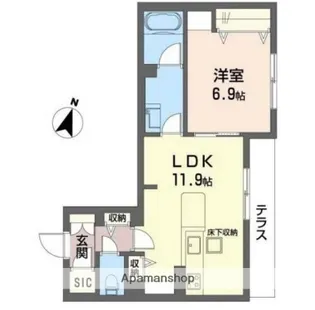 ShaMaison RoseGrove【1階】の間取り