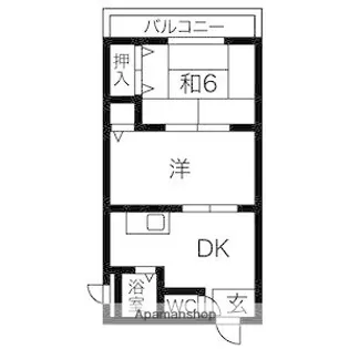 プレアール南住吉【103号室】の間取り