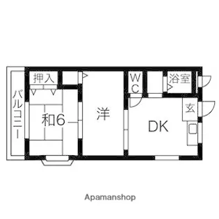 プレアール南住吉【2階】の間取り