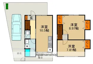 イクミハイツ【1階】の間取り