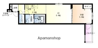 フジパレス門真浜町Ⅱ番館【1階】の間取り