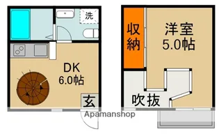 ピラミッドアネックス【1階】の間取り